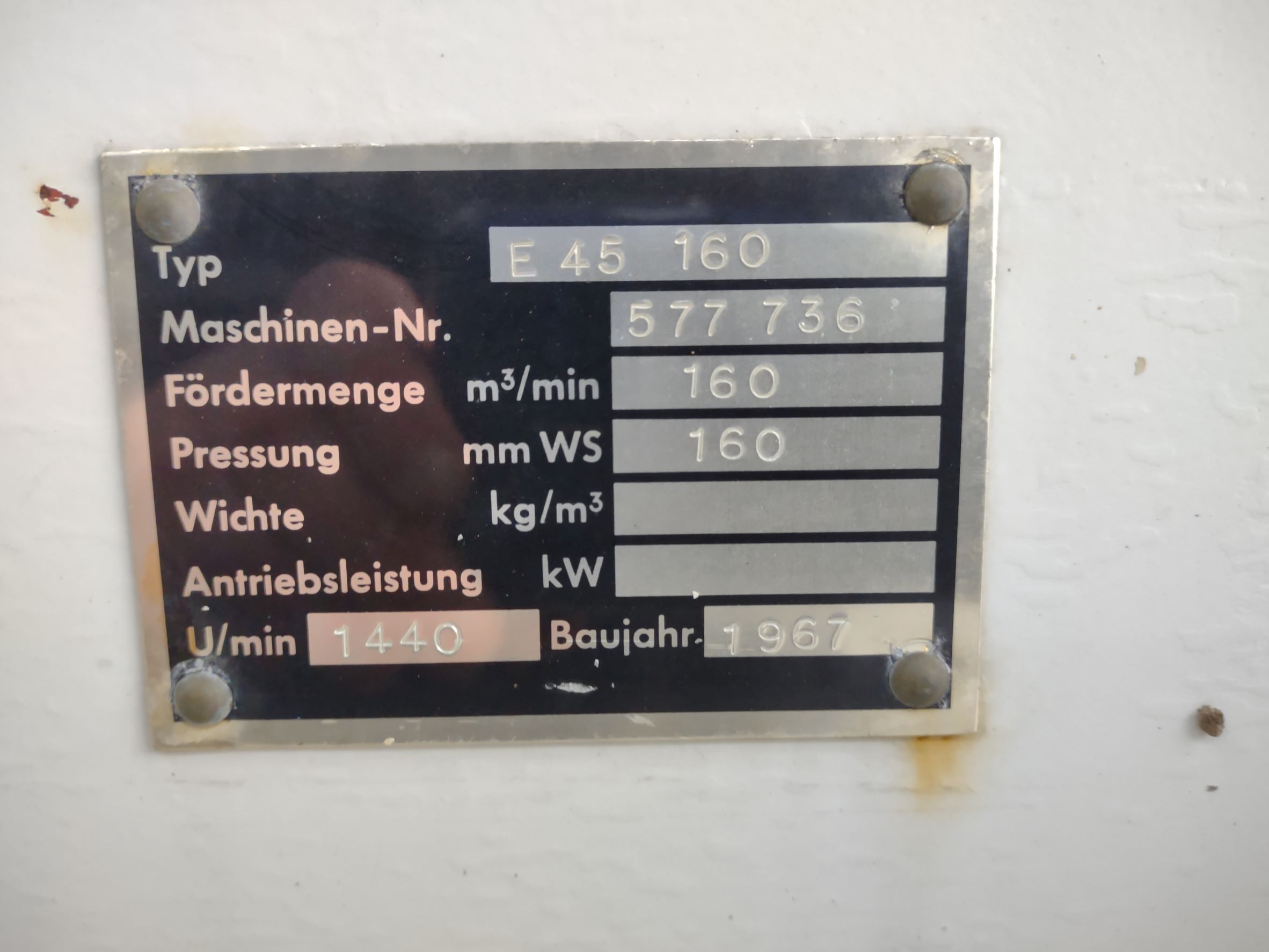 Ventilator Lüfter - 160 m³|min. ; ID 78